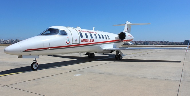 Ambulans uçaklar 9 yılda 13 bin 237 hasta taşıdı