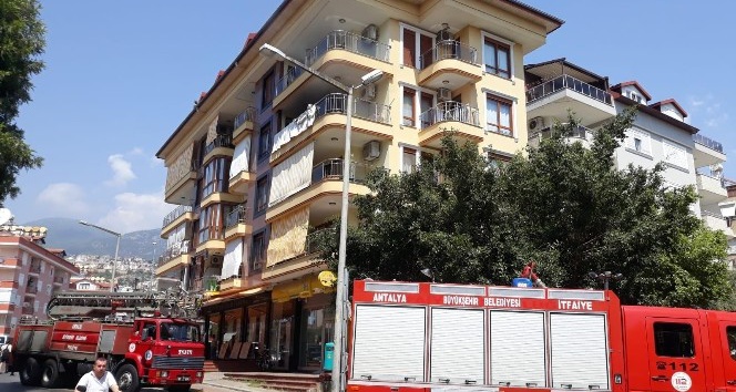 Alanya�da Ev Yangını Antalya