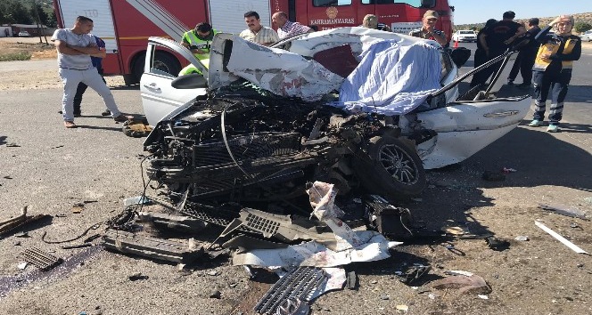 Kahramanmaraş’ta kamyon ile otomobil çarpıştı: 1 ölü