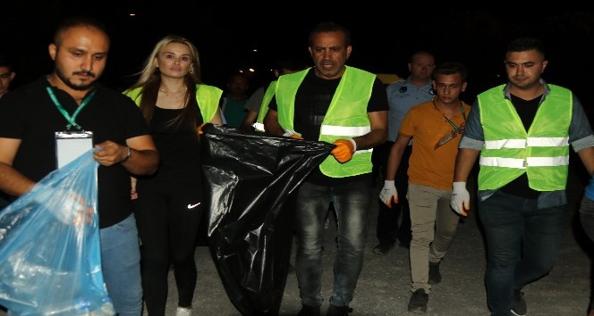 Haluk Levent’ten konser sonrası temizlik