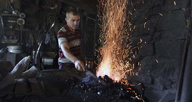 Selçuklu döneminden beri silah üreten ocaklarda ateş 800 yıldır sönmüyor
