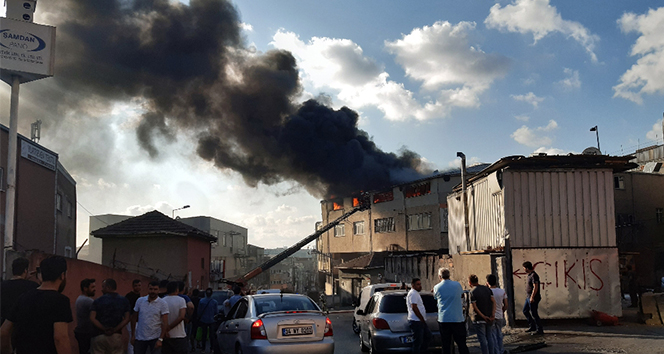 Bayrampaşa’da tekstil atölyesinde yangın