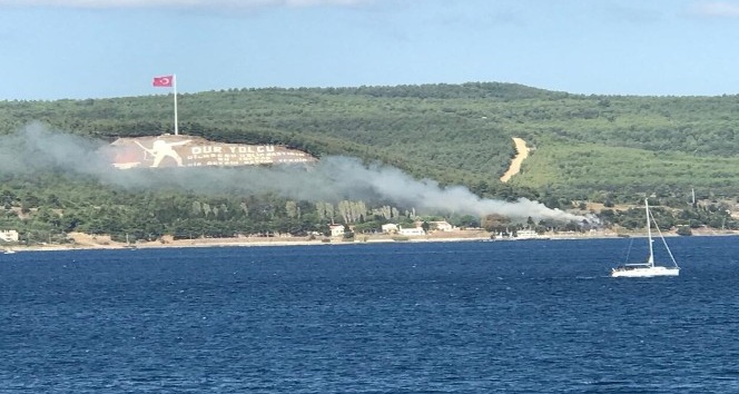 Çanakkale’de orman yangını söndürüldü