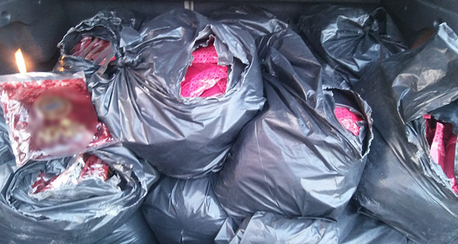 Şüpheli araçta 361 kilo kaçak nargile tütünü ele geçirildi