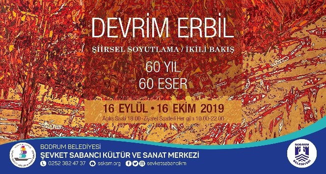 Devrim Erbil’in ‘60 Yıl 60 Eser’ sergisi Bodrumlularla buluşuyor