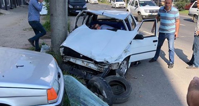 Fatsa’da zincirleme trafik kazası: 2 yaralı