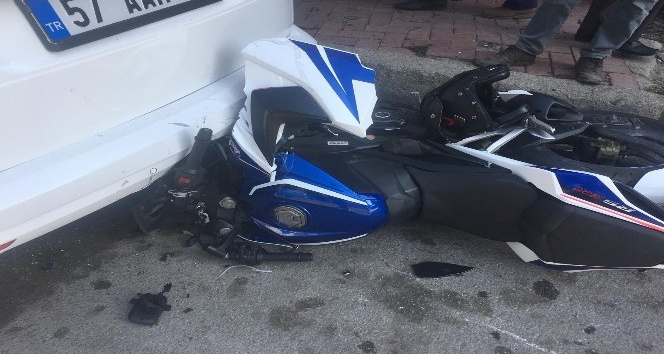Boyabat’ta motosiklet kazası: 1 yaralı