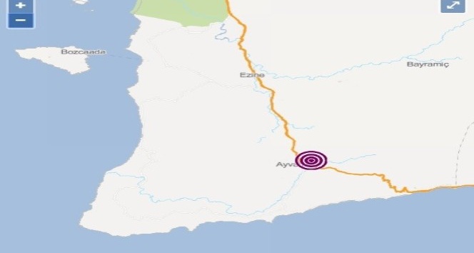 Çanakkale’de 3.1 büyüklüğünde deprem