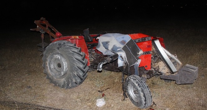 Kazada ağır yaralanan traktör sürücüsü hayatını kaybetti