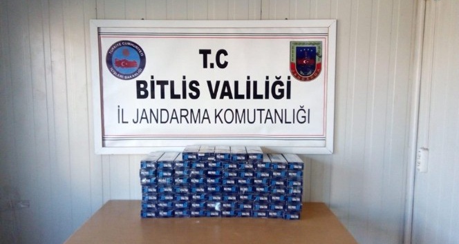 Bitlis’te 3 bin 800 paket kaçak sigara ele geçirildi