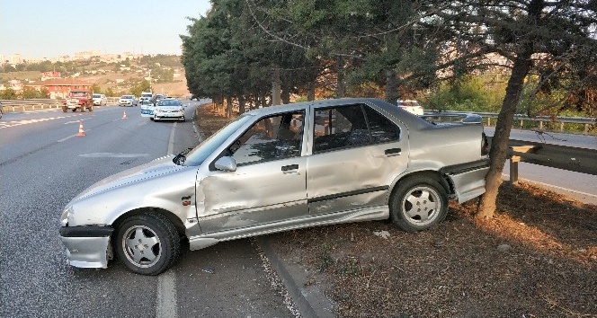 Samsun’da tır otomobile çarptı: 1 yaralı