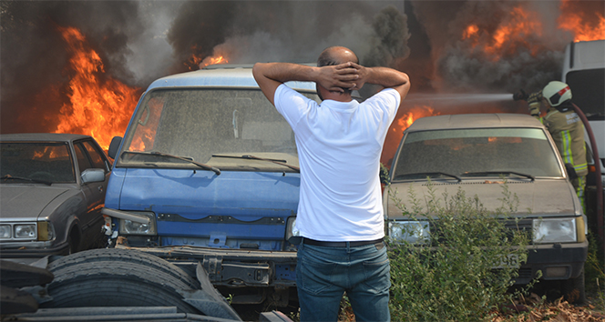 Bursa&#039;da 24 aracın küle döndüğü yangını çıkaran kişi yakalandı