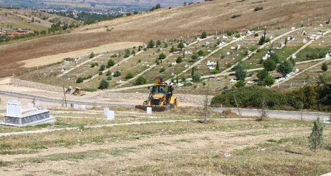 Erbaa’da mezarlık çalışması
