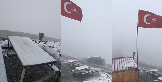 Sabah saatlerinden itibaren kar yağışı başladı! Her yer beyaza büründü