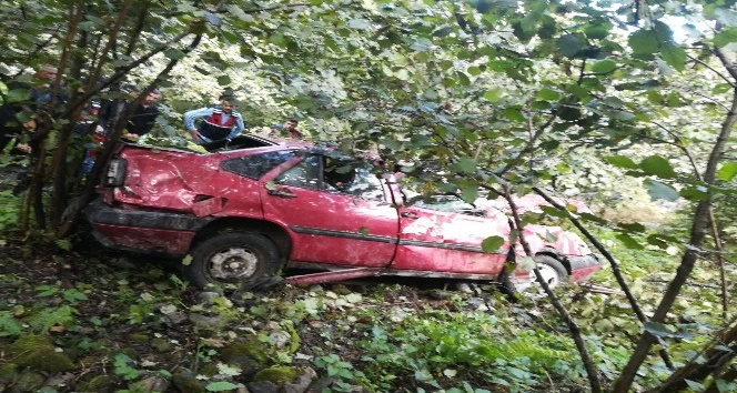 Giresun’da otomobil dereye uçtu: 1 ölü, 1 yaralı