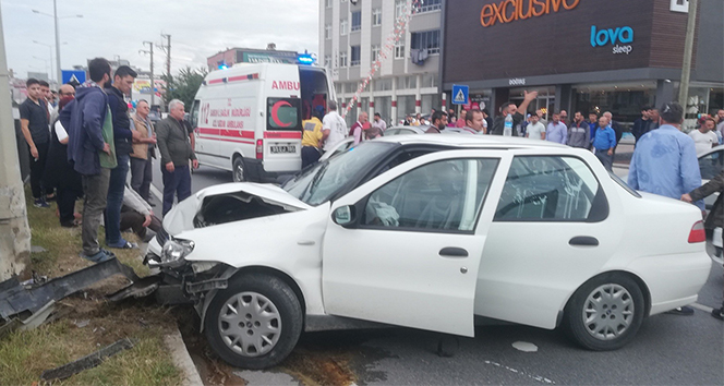 Bafra'da trafik kazası: 3 yaralı