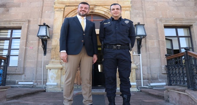 Ürgüp İlçe Emniyet Müdürü Erhan, Belediye Başkanı Aktürk’ü ziyaret etti