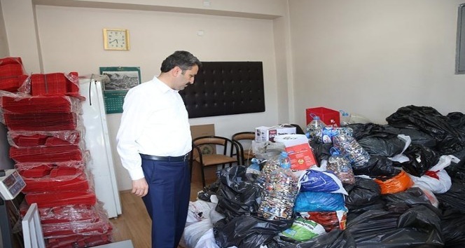 Tokat’ta okullar arasında atık pil toplama yarışması