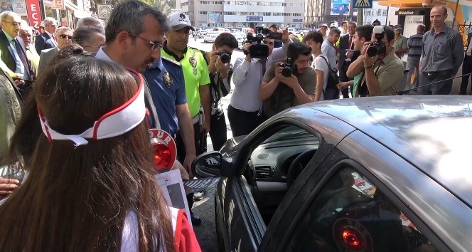 Kırıkkale’de "Yaya Güvenliğinin Nöbetçisiyiz" uygulaması