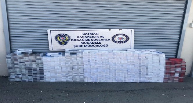 Batman’da 8 bin 250 paket kaçak sigara ele geçirildi