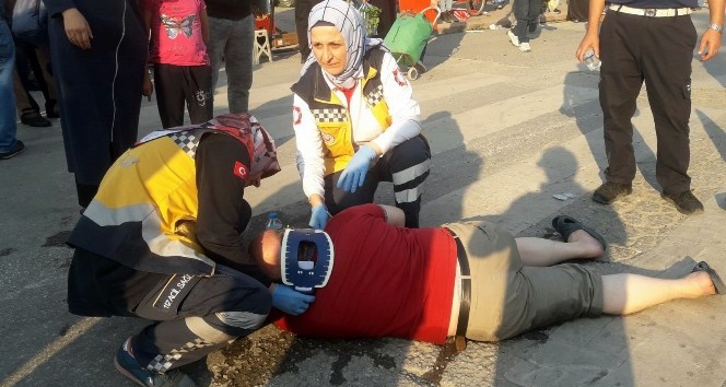 Sakarya’da bisikletli kadının çarptığı adam yaralandı