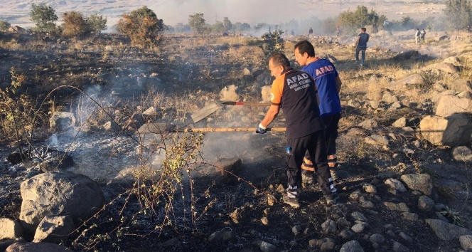 Aksaray’da Hasan Dağı’nda yangın paniği