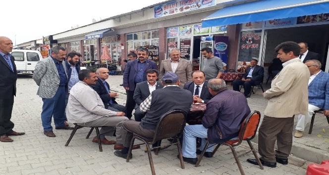 MHP İl Başkanı Karataş, Ilıca’da yeni çarşı esnafını ziyaret etti