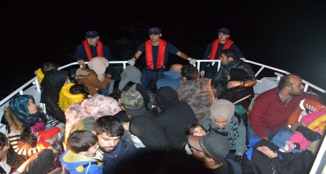 Kuşadası’nda 45 düzensiz göçmen yakalandı