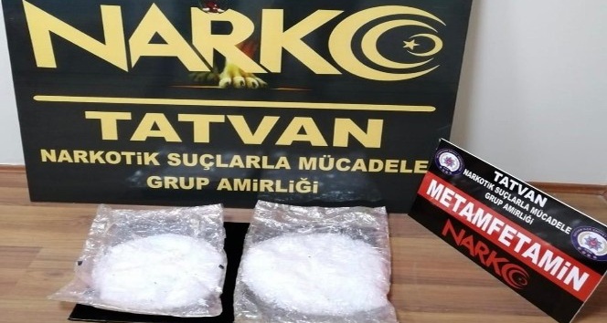 Bitlis’te 972 gram metamfetamin ele geçirildi