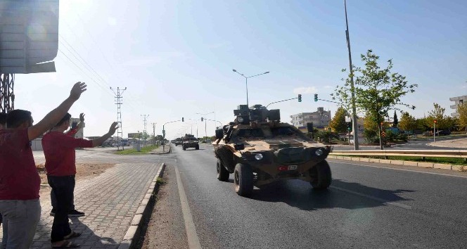 Son dönemlerin en büyük askeri konvoyu Nizip’e ulaştı