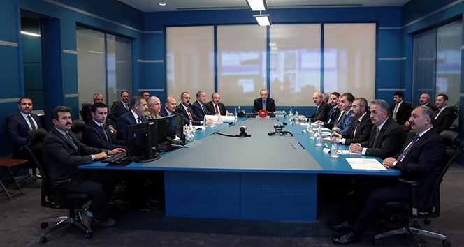 Cumhurbaşkanı Erdoğan başkanlığında Barış Pınarı Harekatı koordinasyon toplantısı yapıldı