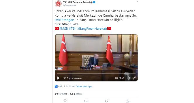Cumhurbaşkanı Erdoğan’dan Barış Pınarı Harekatı’na ilişkin direktifler