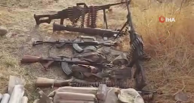 YPG/PKK’dan ele geçirilen mühimmatların videosu yayınlandı