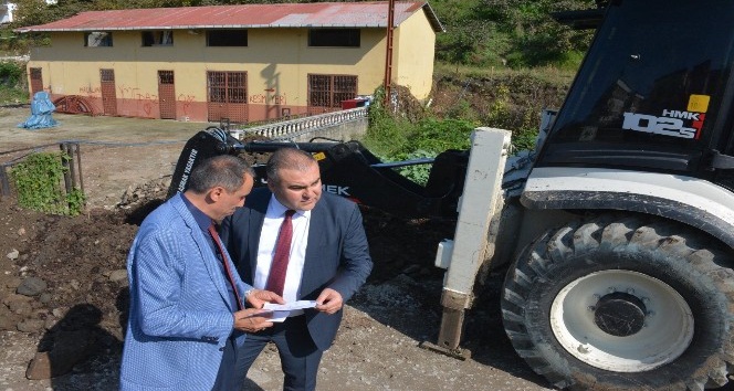 Görele Belediyesi’nden altyapı çalışması