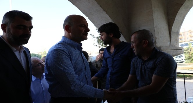 Bakan Soylu, Mardin’de sivil şehit yakınları ile bir araya geldi