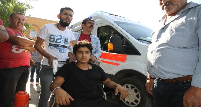 Havan topu saldırısında bacağından yaralanan çocuk İHA’ya konuştu