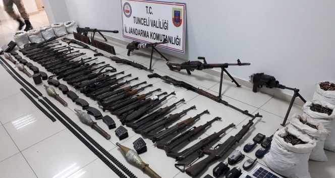 Tunceli’de 1 haftada 10 sığınak imha edildi, 71 silah ile 22 bin mermi ele geçirildi