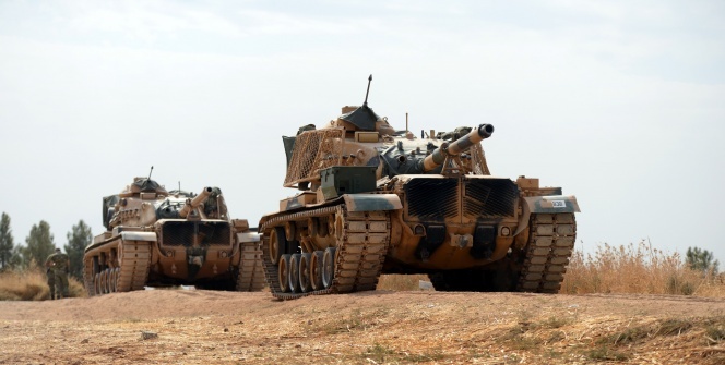 Tanklar namlularını terör hedeflerine çevirdi