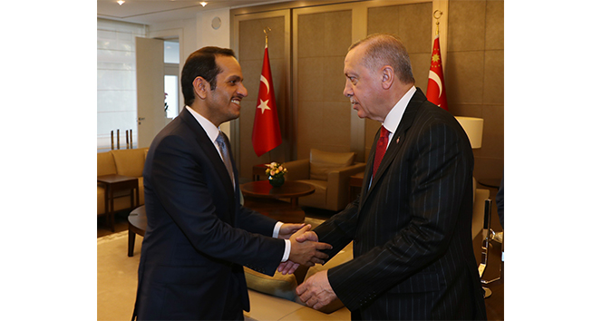 Cumhurbaşkanı Erdoğan, Katar Başbakan Yardımcısı El Sani görüşmesi sona erdi