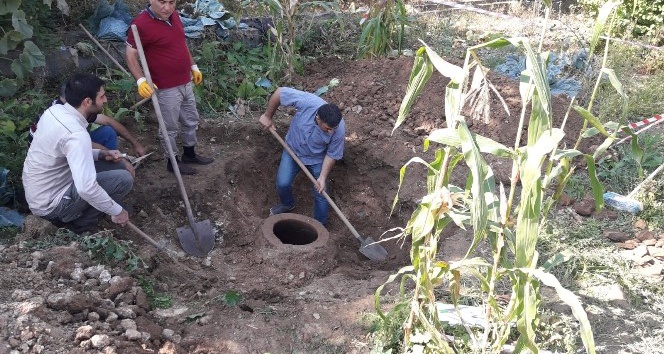 Yağmur suları tarihi eserleri ortaya çıkardı