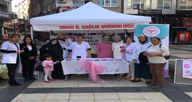 Fatsa’da meme kanseri farkındalık etkinliği