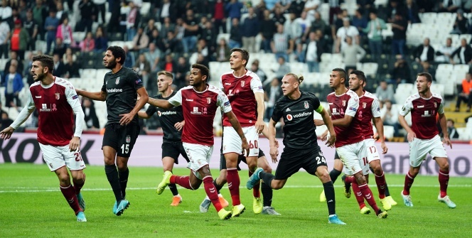 Beşiktaş Braga maçından kareler