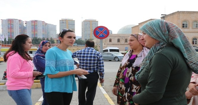 Mardin’de sağlıklı duraklarla kansere dikkat çekiliyor