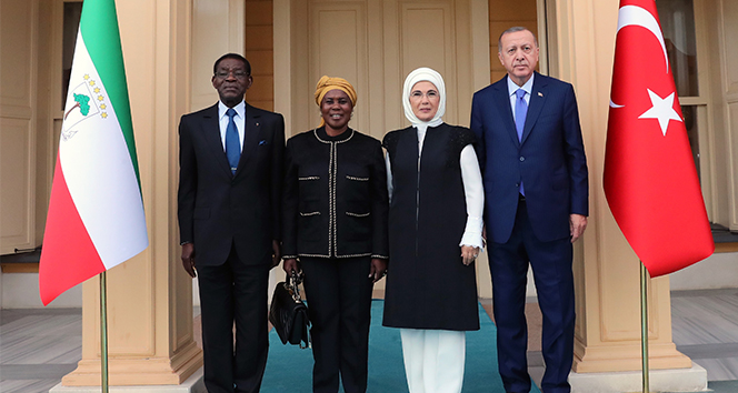 Cumhurbaşkanı Erdoğan, Ekvator Ginesi Cumhurbaşkanı Mbasogo’yu kabul etti