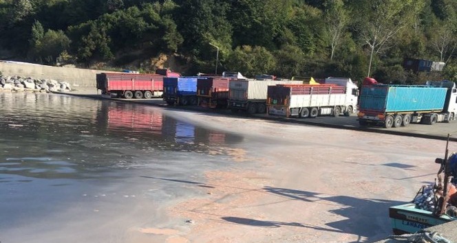 Bartın’da kamyonlar atıklarını denize boşalttı