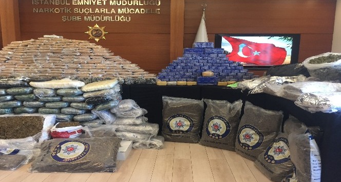 İstanbul’da uyuşturucu operasyonları: 510 kilo uyuşturucu madde ele geçirildi