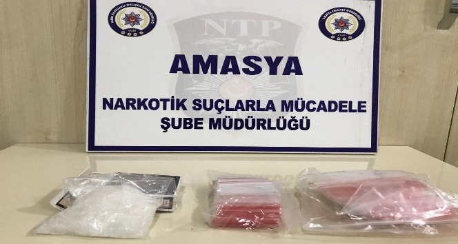 Amasya’da uyuşturucu operasyonunda 2 tutuklama