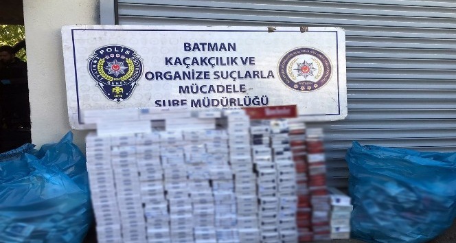 Batman’da 4 bin 400 paket kaçak sigara ele geçirildi