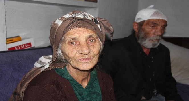 80 yaşındaki kadın eşini odunla dövüp bıçakladı