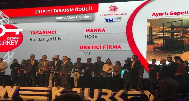 ÜÇGE Saturn raf sistemlerine Design Turkey’den çifte ödül